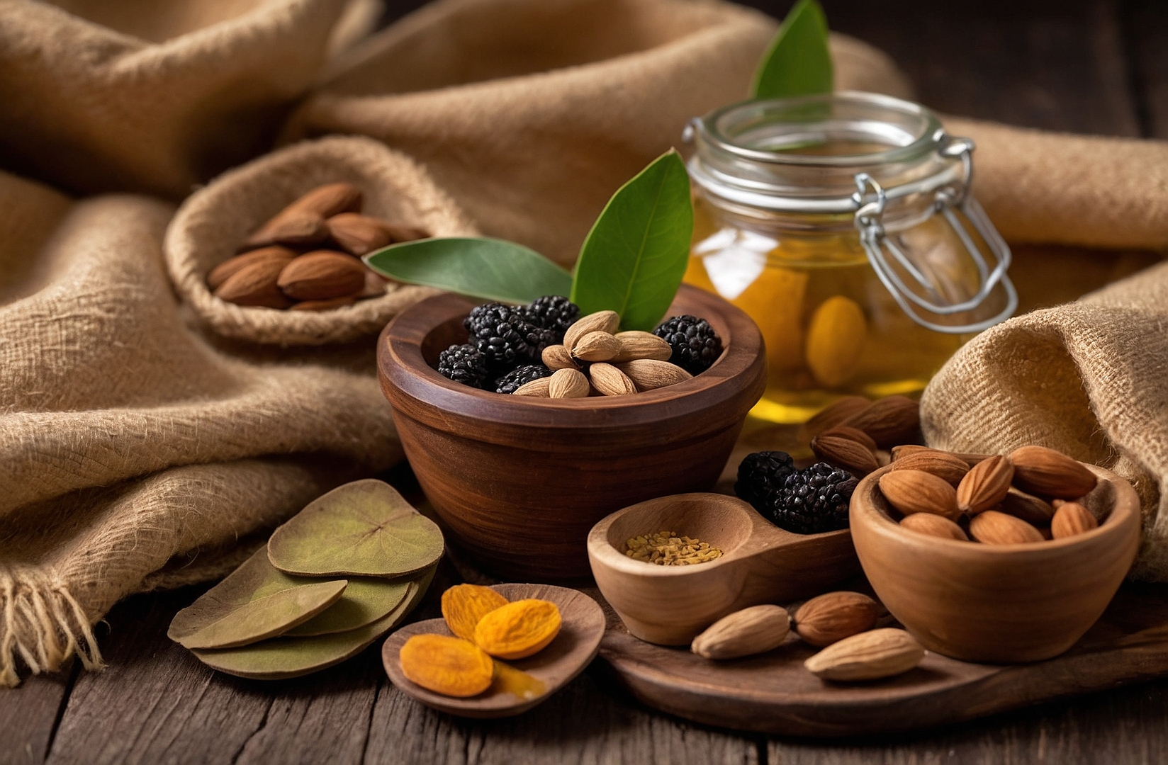 Explosión de sabores con frutos secos.